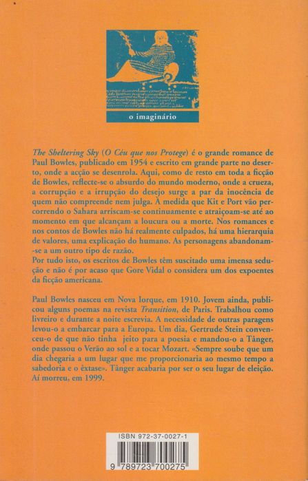 O Céu que nos Protege - Paul Bowles