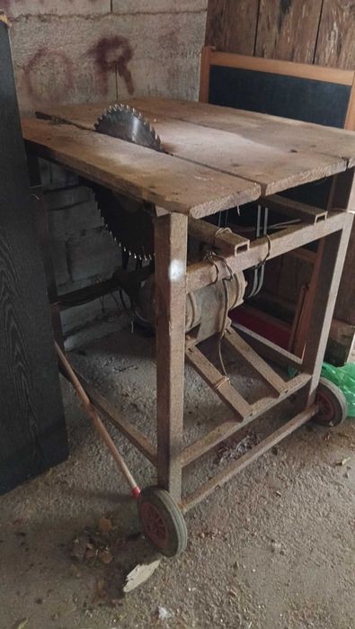 Serra circular para cortar lenha