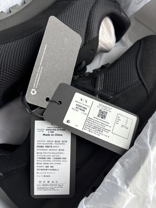 Чоловічі кросівки Armani Exchange,45,46 Мужские кроссовки