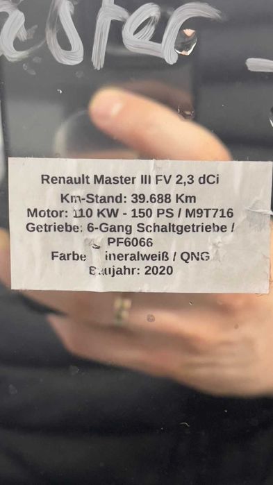 Дзеркало заднього виду, ліве 2010+ Master III Opel Movano 963020133R