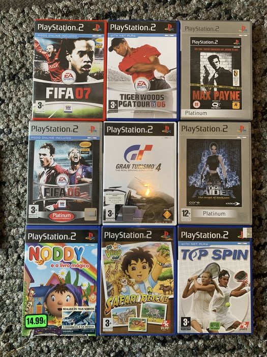 Vendo PS2 e campainhas Buzz e jogos