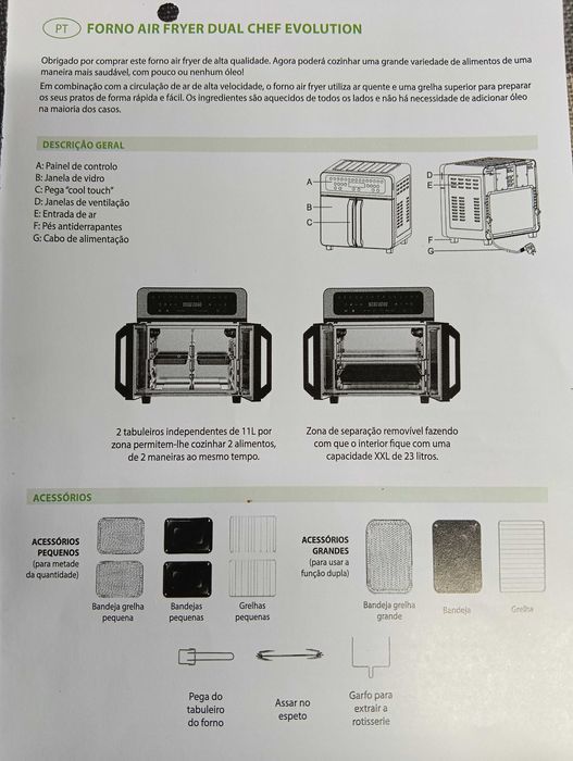 Airfryer Dual Chef Evolution