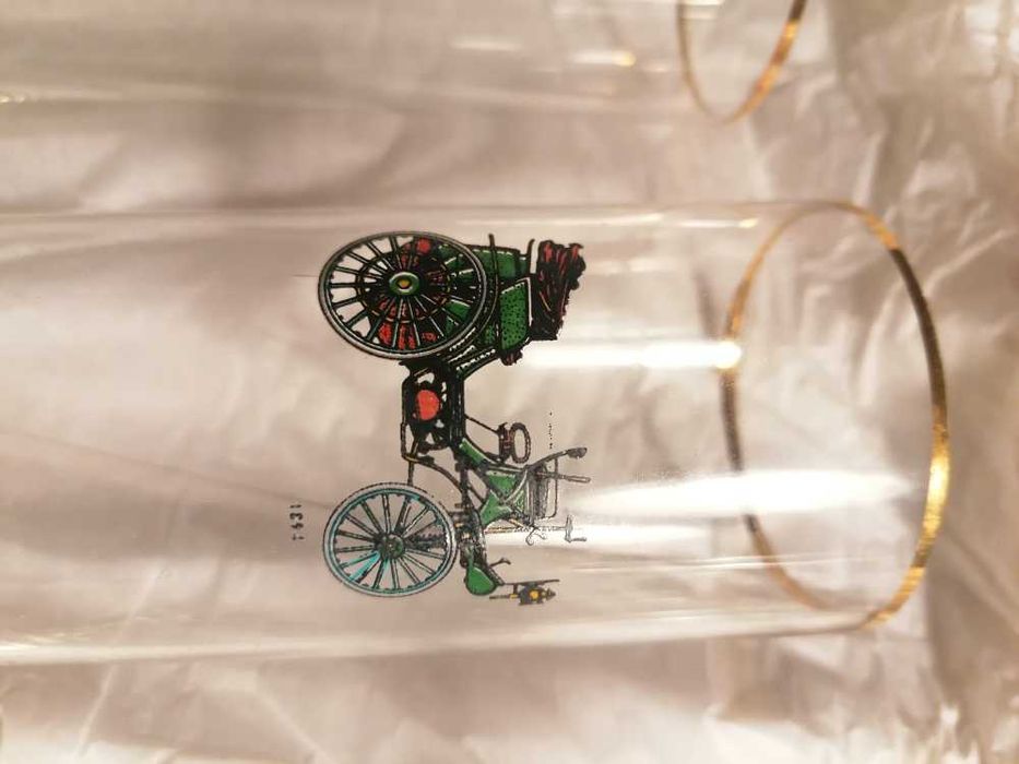 5 copos antigos alusivos a carros