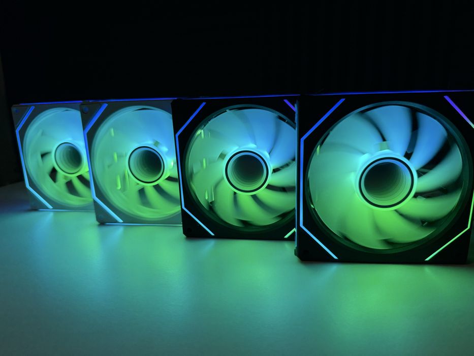 ARGB 120mm Кулер корпуса Чорний/Білий Upsiren  UF4 Prism Pro 6