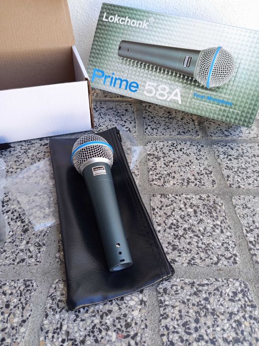 Microfone Prime 58A dinâmico Novo
