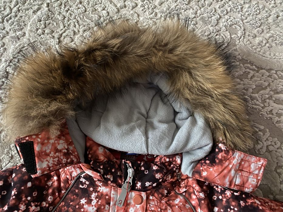 Зимовий дитячий суцільний термокомбінезон на дівчинку 86-104 Jie.Reimo