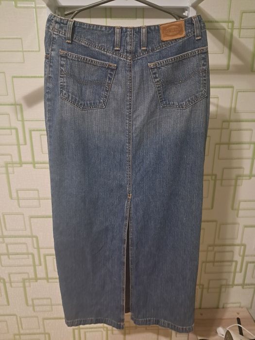 Джинсова спідниця максі