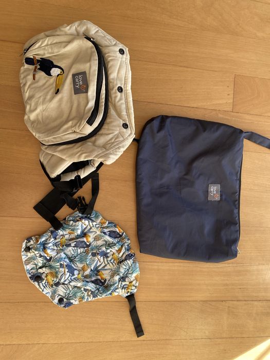 Porta-bebé Love&Carry em estado como novo