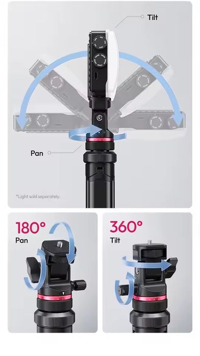 Ulanzi MT-80 стійка 213 см, трипод з площадкою, міні-штатив, tripod