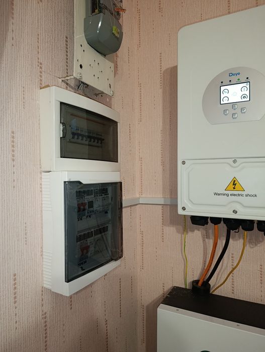 Підключення гібридного  інвертора станції ДБЖ генератора Електрик АВР