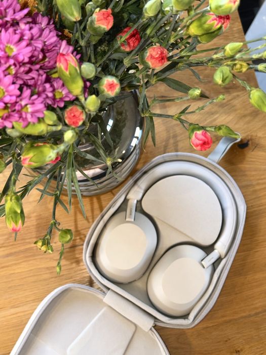 Słuchawki Sony WH-1000XM5 Srebrne | Jak nowe | Gwarancja