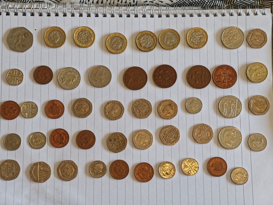 Coleção completa de  moedas