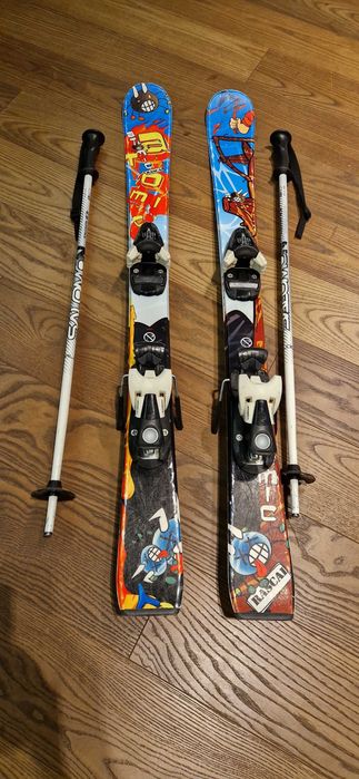 Narty Restar z kijkami Salomon Gliwice Brzezinka • OLX.pl