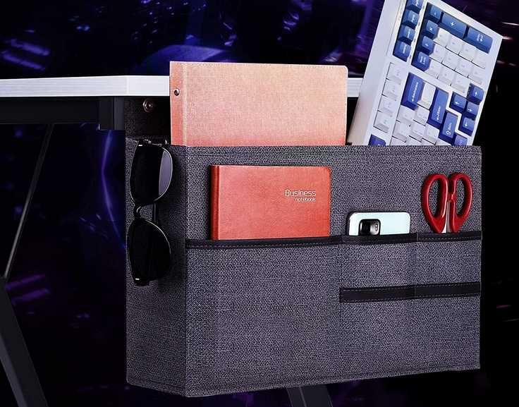 Mesa de gaming secretária de canto branca [fibra carbono]NOVO ENVIOGRÁ