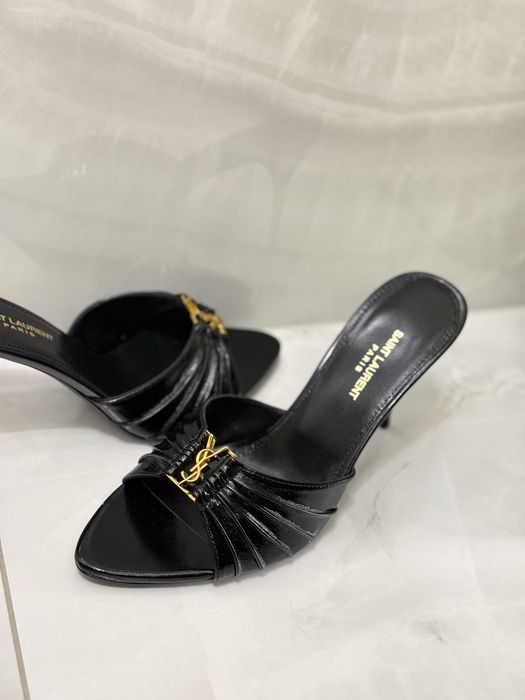 Szpilki ysl black leather