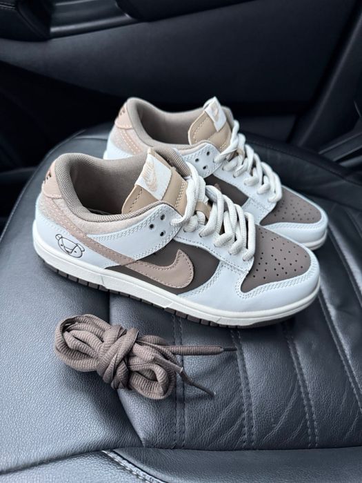 Жіночі кросівки Nike SB Dunk Low Teddy Bear Brown найк данк коричневі