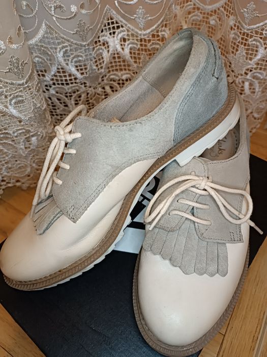 Туфлі лофери мокасіни шкіра Clarks р. 35,5, устілка 22,5 см
