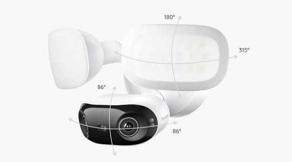 câmara de segurança Reolink Elite Pro Floodlight PoE, nova e sem uso.