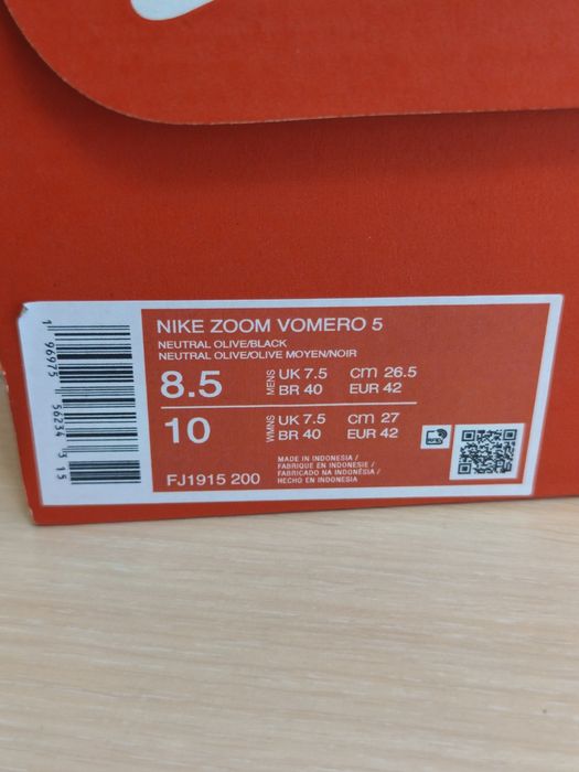 ОРИГИНАЛ 100% Новые! Nike Zoom VOMERO 5, мужские кроссовки, кеды, р42