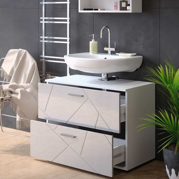 Szafka łazienkowa pod umywalke  80cm  biała vicco ilias