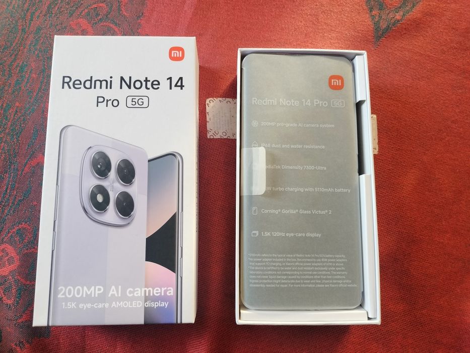 Redmi Note 14 Pro 5G Lavender Purple 8GB Ram 256 GB ROM