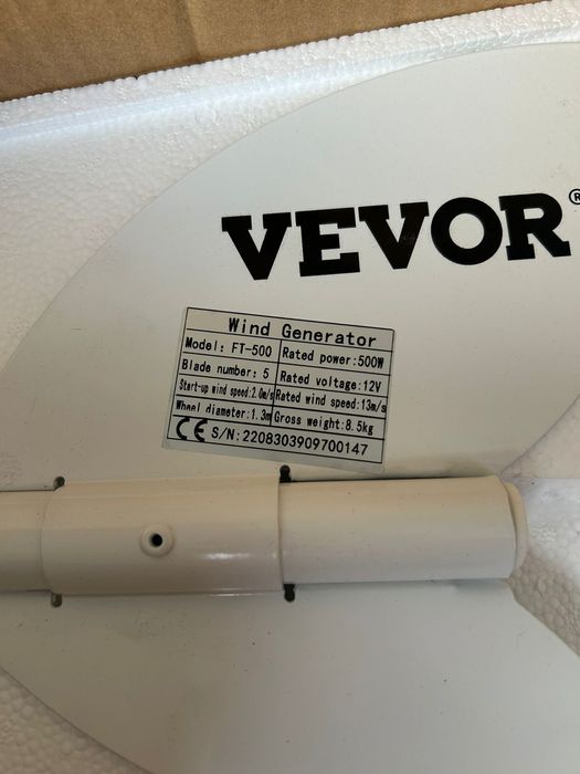 Ветрогенератор 12в,500ват