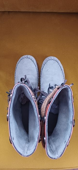 Botki buty damskie indiańskie boho z frędzlami