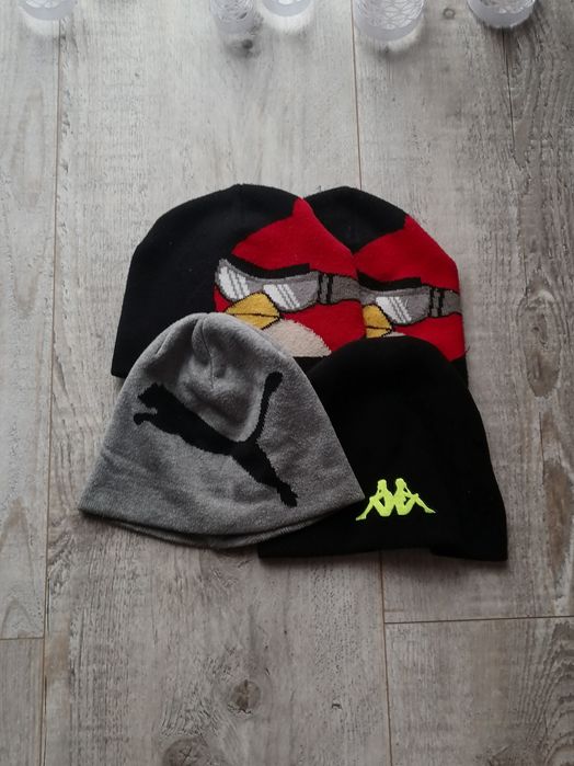 Czapki 4 szt. Bliźniaki angry beards puma kappa 50-51 92 - 104