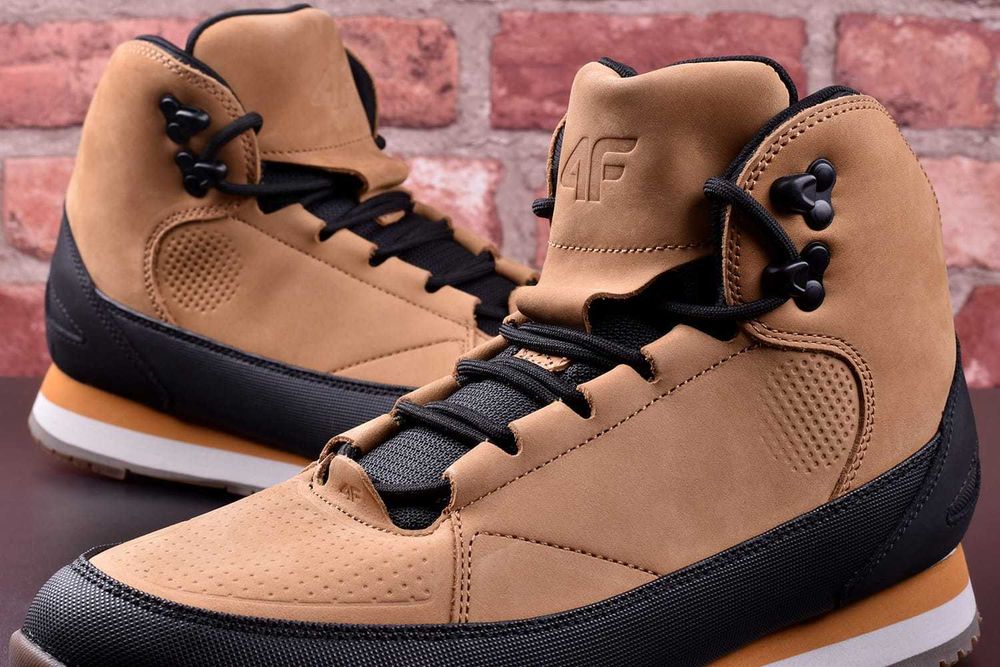 Buty Męskie Zimowe 4F Hiker skórzane FWINM011 82 - 45 [WYSYŁKA 24H]