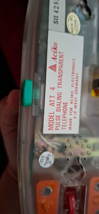 Telefone de rede fixa transparente Modelo ATT 4 ACIKO