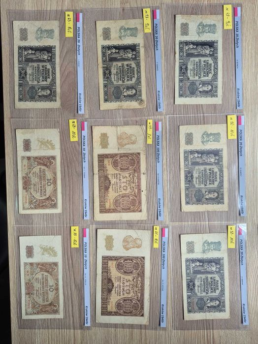 Polska starocie duża ilość banknotów
