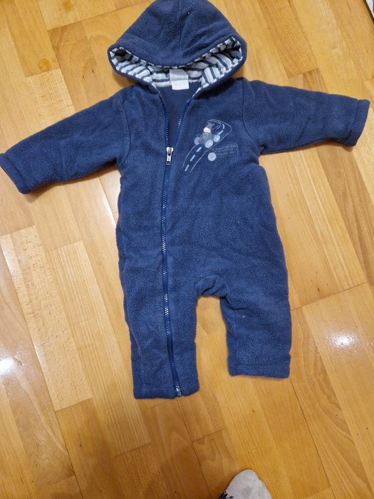 Детский флисовый демисезонный комбинезон