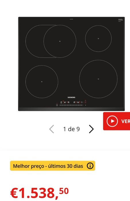 Placa de indução siemens
