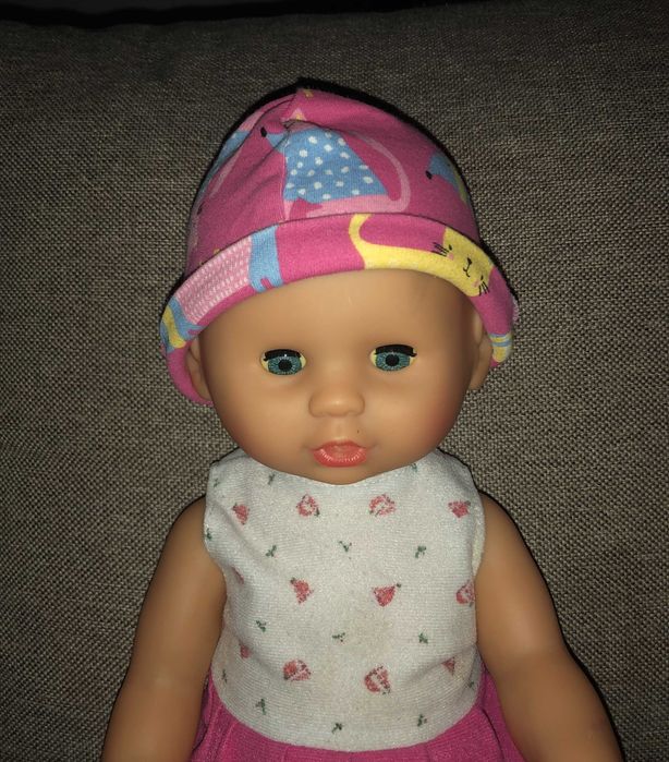 Lalka Bobas na baterie, płacze, sika. 45cm