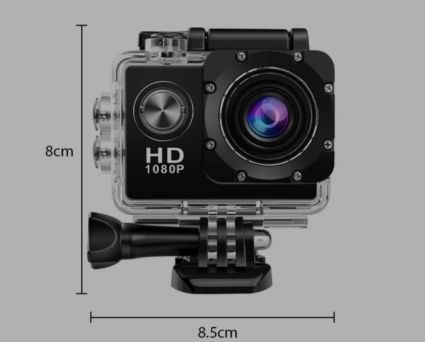 Câmera de filmar desportiva 1080p