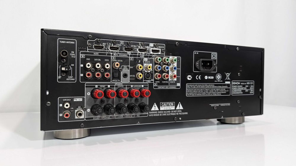 5.1 Ресивер Denon AVR-1311, має 110 Вт/канал/HDMI/ЦАП/Full HD/3D/Dolby