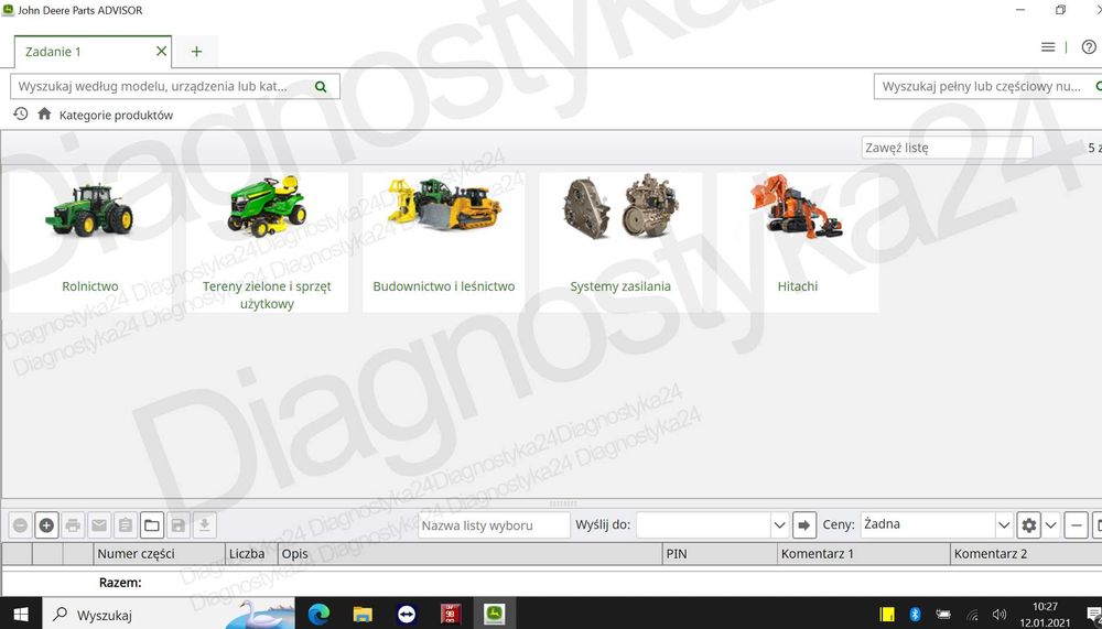 KATALOG CZĘŚCI John Deere Parts 2025 Najnowsza Wersja Maszyny Rolnicze