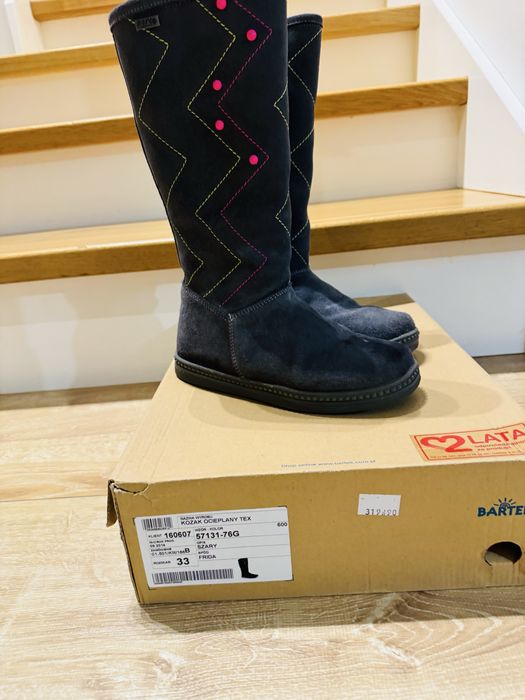 Buty/kozaki dziewczęce rozm. 33 Bartek