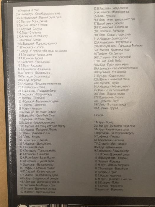 Диски MP3 Шансон