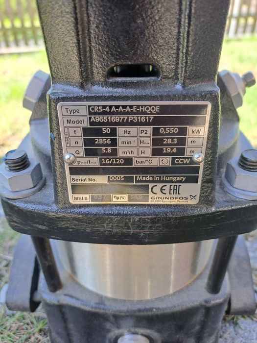 Grundfos CR 5-4 вертикальний насос
