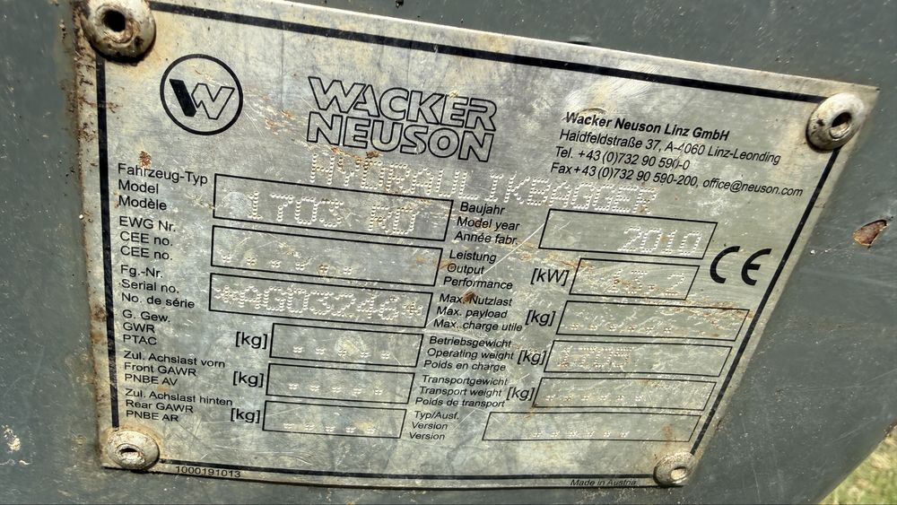 Minikoparka Neuson Wacker