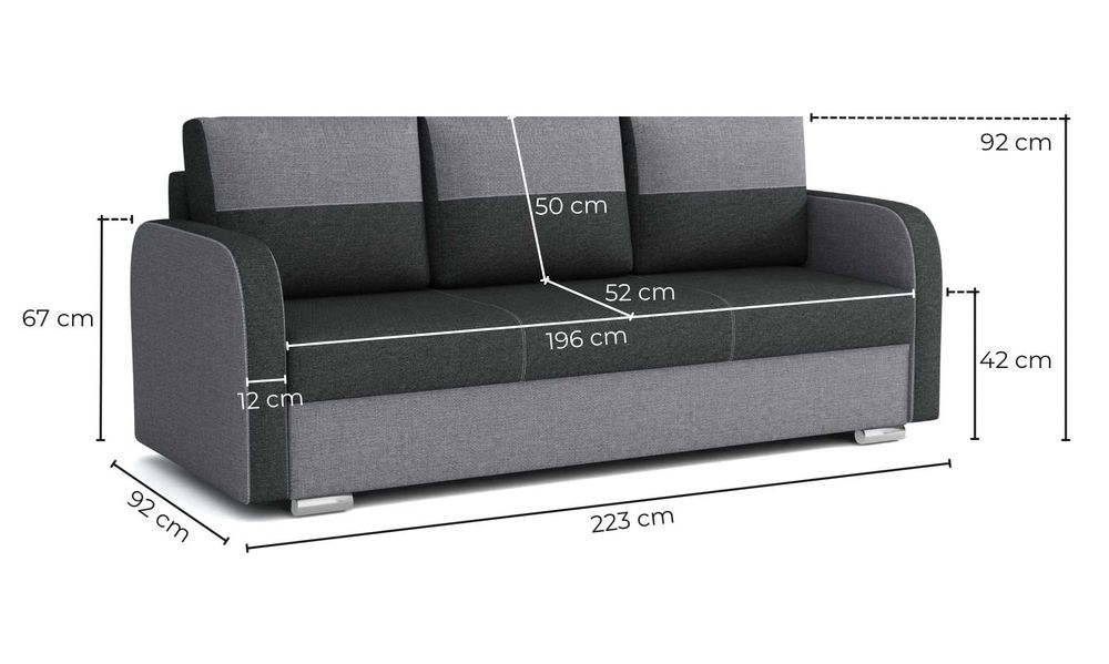 Kanapa Tores. Wersalka, sofa, łóżko. Automat! Sprężyny bonell!