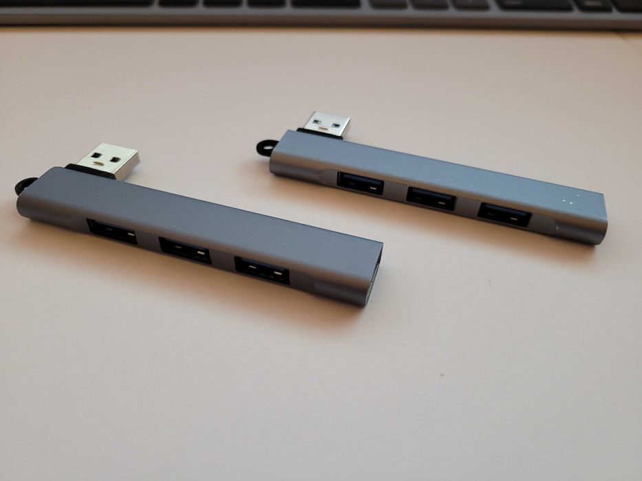 2 szt. Hub adapter przejściówka marki "Alogy" wersja slim 4 x USB-A