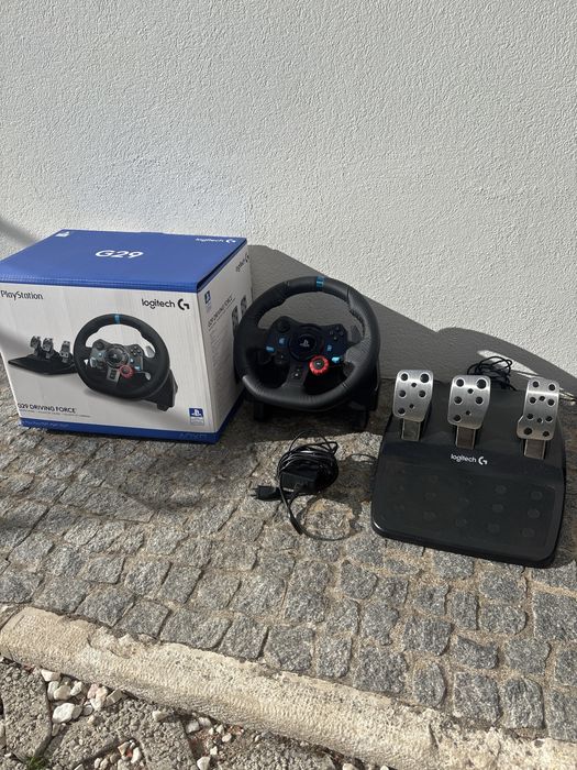 Volante + Pedais LOGITECH G29 Driving Forceracing (Multiplataforma - Preto)