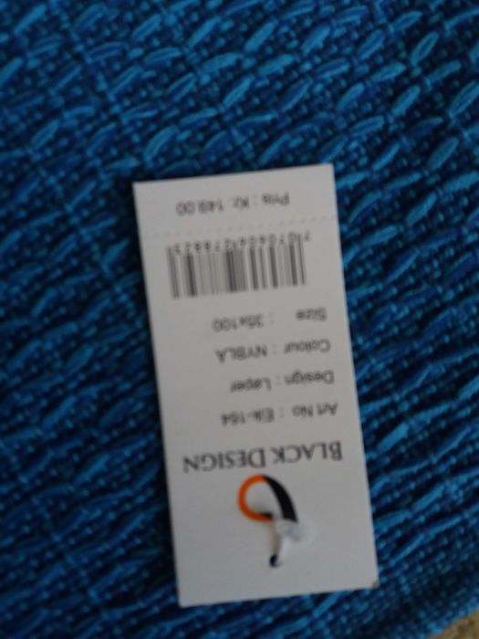 Bieżnik.turkus .Stół.Ława.