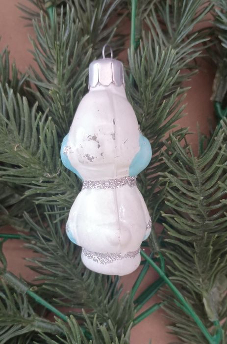 Stara bombka prl, stare ozdoby choinkowe, Smerf