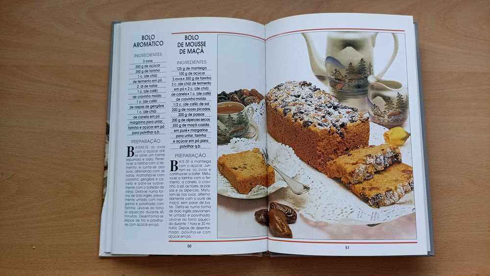 Livro "Para Bem Cozinhar: Bolos para Chá"