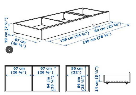 Gavetas de arrumação IKEA para cama