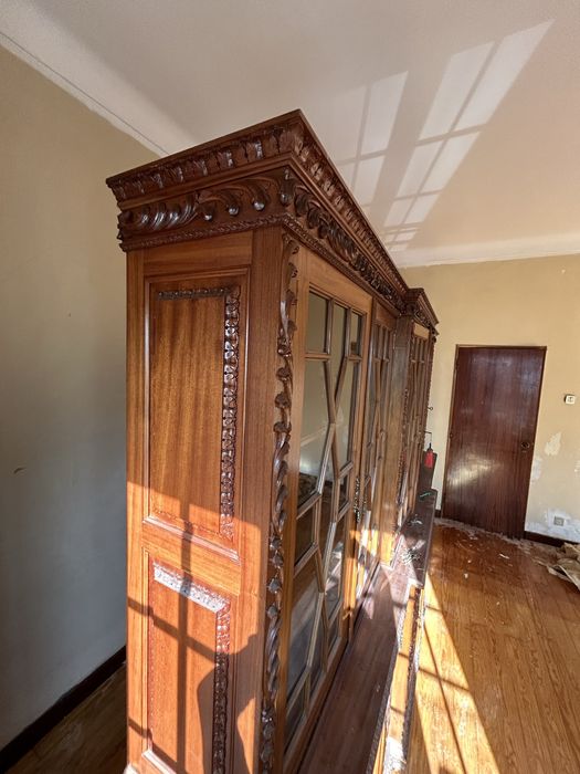 Armário de Sala Vintage Madeira Maciça