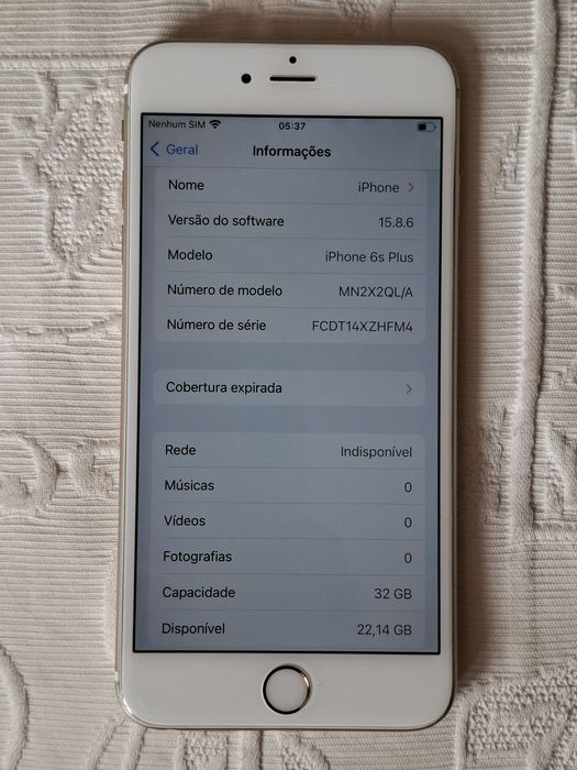 IPhone 6S Plus dourado